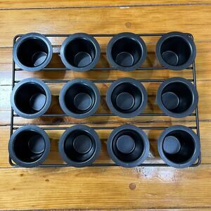 Mini Popover Muffin Cupcake Pan 12-Cup Heavy Duty Nonstick Yorkshire Pudding